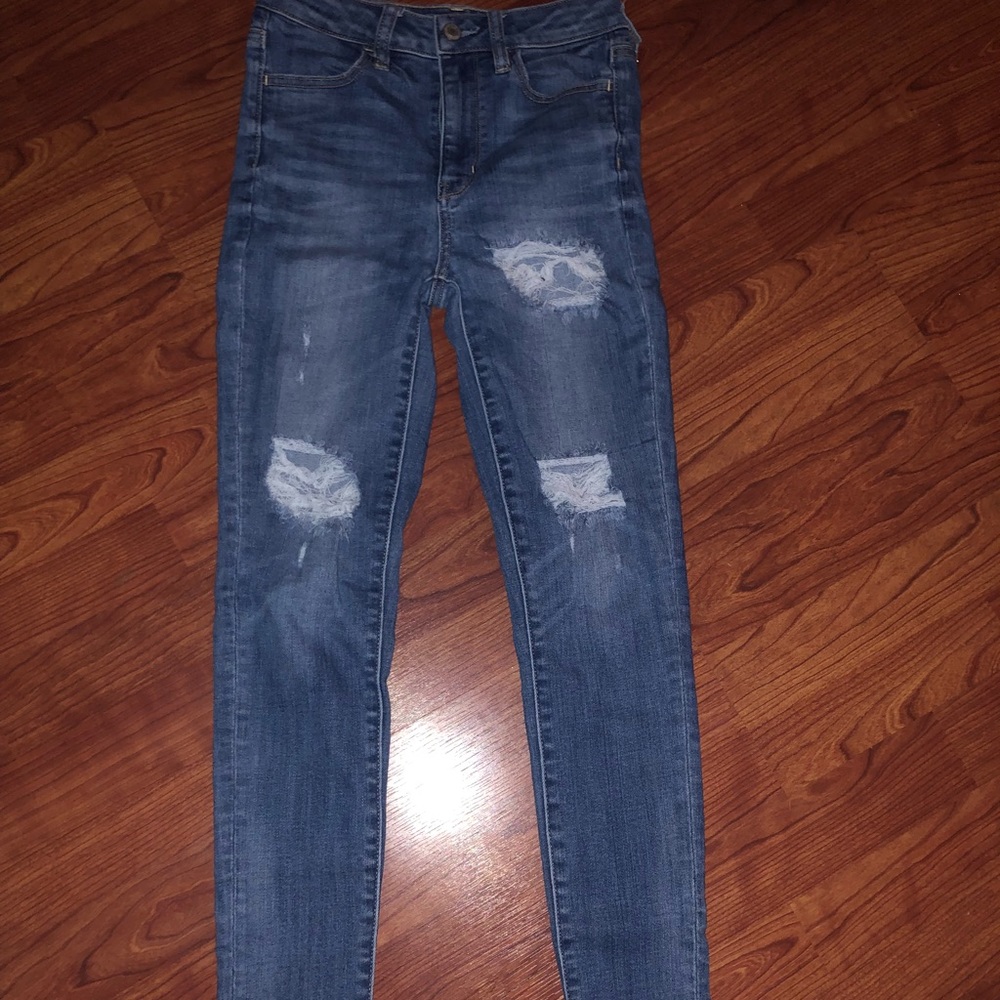 American eagle jeans super high rise